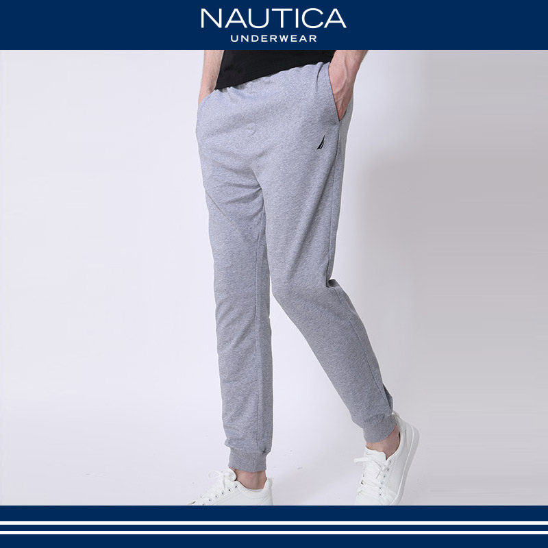 降25元 Nautica 诺帝卡 20年秋季新款 弹力棉 男式针织长裤 天猫优惠券折后￥113.9包邮（￥133.9-20）3色可选