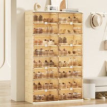 Home Shoe Cabinet Folding Shoe Rack Doorway Entrance Indoor Shoe Rack Intake Cabinet Dust-Proof Simple Containing Case Free of installation