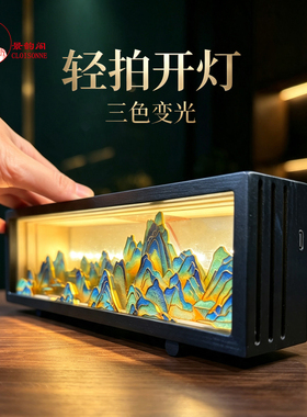 千里江山景泰蓝台灯DIY材料包