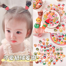 Baby za hair rope Child leather gluten baby Fat less Zarfera ferret No injuries Hair Girl Small Number Hair Ring Head Accessories