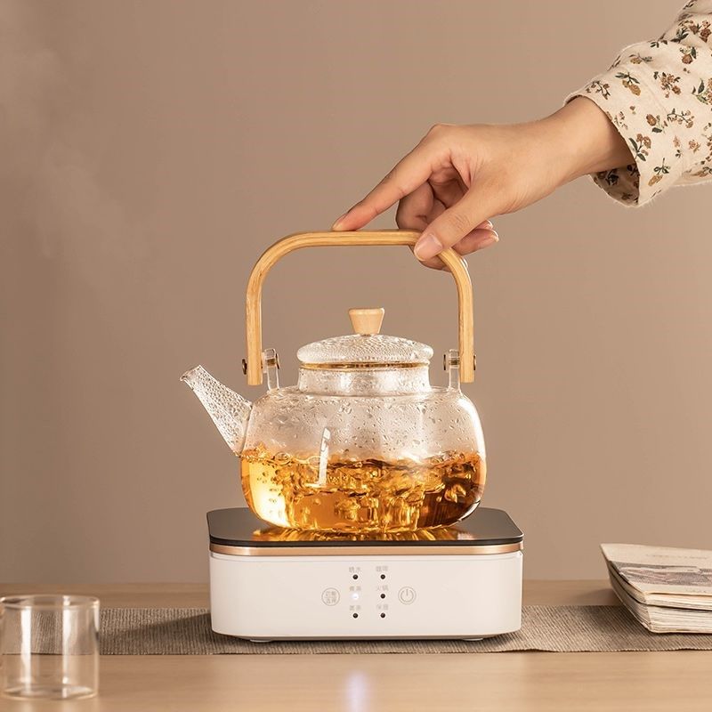 玻璃煮茶壶烧水泡茶壶专用电陶炉家用花茶壶提梁壶蒸茶器会客泡茶,淘宝优惠券,粉丝福利购,淘宝优惠卷