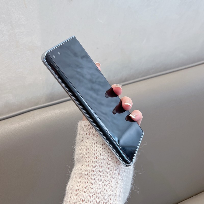 适用于华为mate40手机壳mata40pro新款mete40e鼎桥m40por纯色mt4o简约meta40p皮纹epro女高级感全包镜头meite - 图3