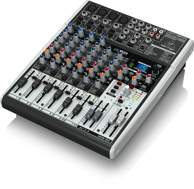 BEHRINGER/百灵达 X1204USB调音台8路声卡演出会议带效果录音舞台-图2