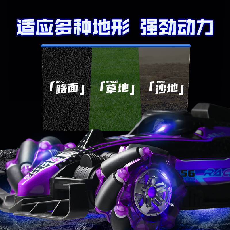 男孩F1方程式赛车手势感应儿童变形特技漂移四驱跑车玩具遥控汽车 - 图1