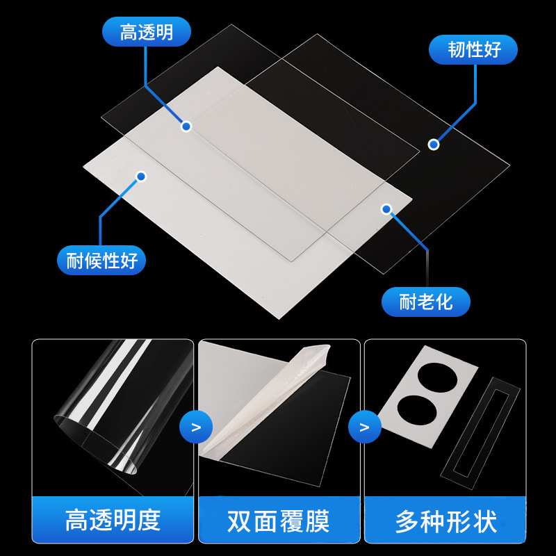 裱花软刮片弧面圆形奶油蛋糕抹面刮圆胚半圆透明塑料刮板烘焙工具 - 图2