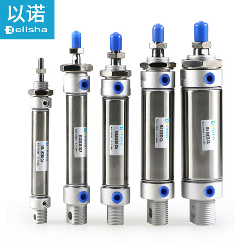 亚德客型ma气缸不锈钢小型迷你气缸MA32*25x50-75 100 150 *200-S - 图3