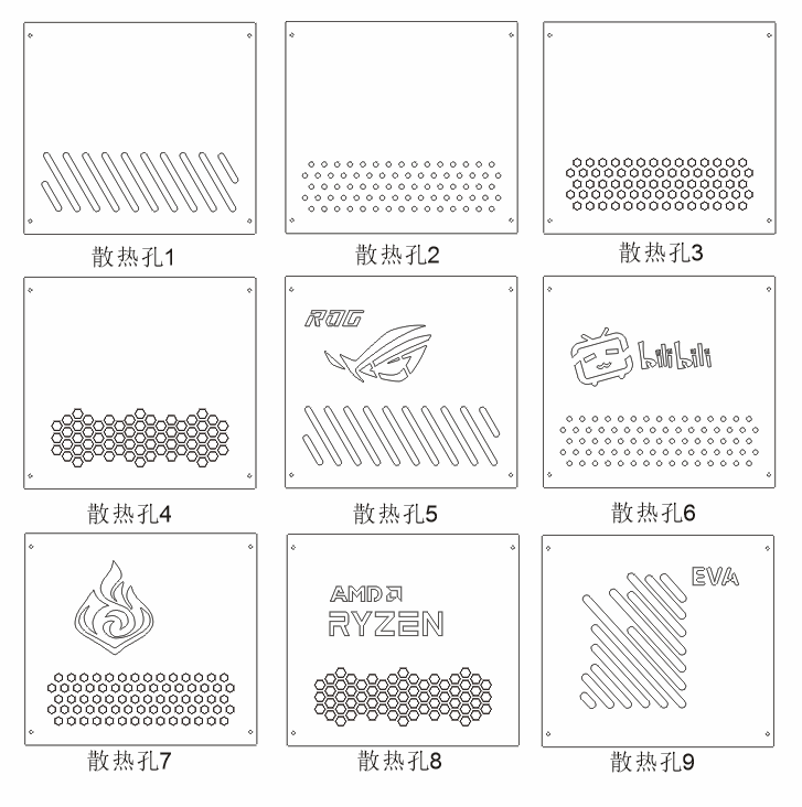 乔思伯C2/C3PLUS/C4/C5/A4/RM3/D30定制机箱亚克力侧板 非机箱