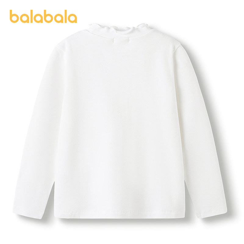 巴拉巴拉女童长袖t恤儿童洋气百搭打底衫秋装2025新款中大童上衣,淘宝优惠券,粉丝福利购,淘宝优惠卷