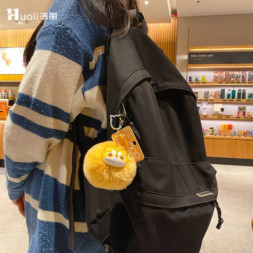 新款原创蒲绒绒布偶喵喵毛绒钥匙扣精致车钥匙挂件包包挂饰钥匙链 - 图2