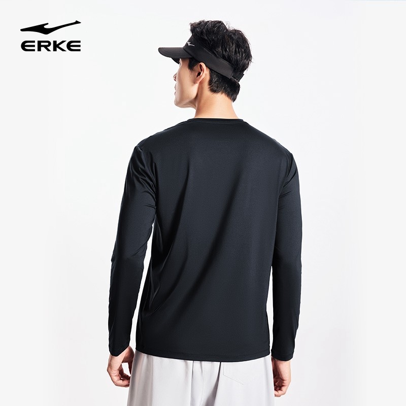 鸿星尔克长袖t恤男2026春季新款男士速干冰感跑步健身服运动上衣,淘宝优惠券,粉丝福利购,淘宝优惠卷