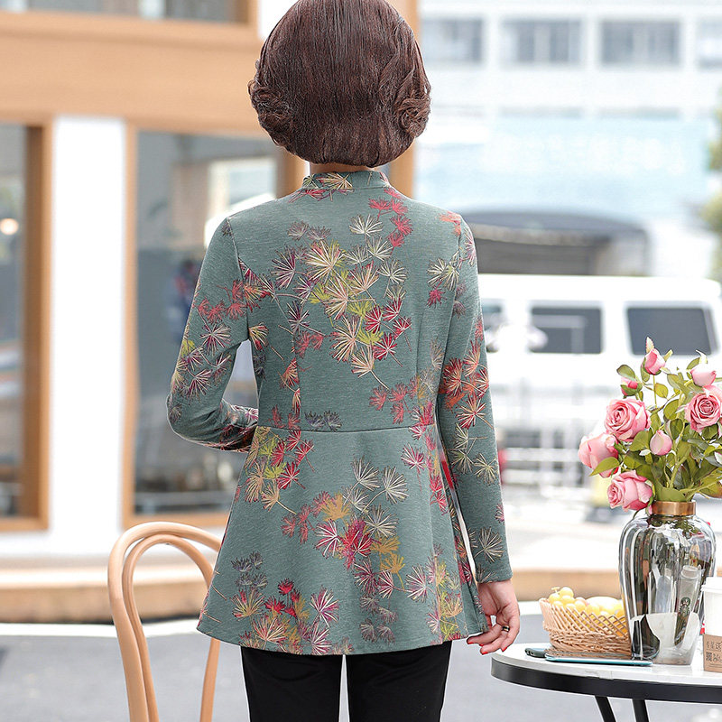 女士秋装妈妈款长袖t恤秋衣打底衫 蜜韵姿中老年女装