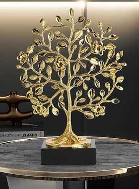 新款直销幸福发财树摆件轻奢摇钱树客厅酒柜办公室家居装饰品乔迁