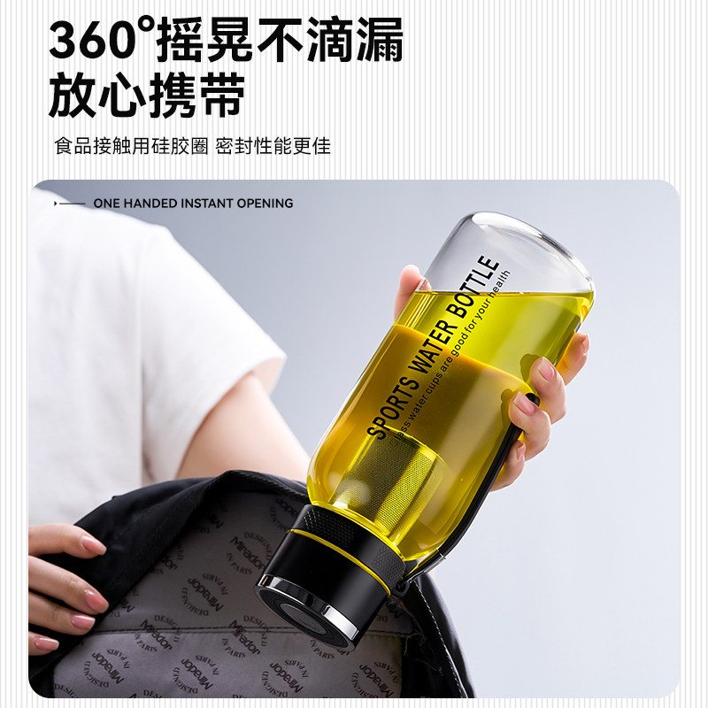 一键开盖车载高硼硅玻璃杯大容量水杯新款防摔防爆耐高温泡茶杯子,淘宝优惠券,粉丝福利购,淘宝优惠卷