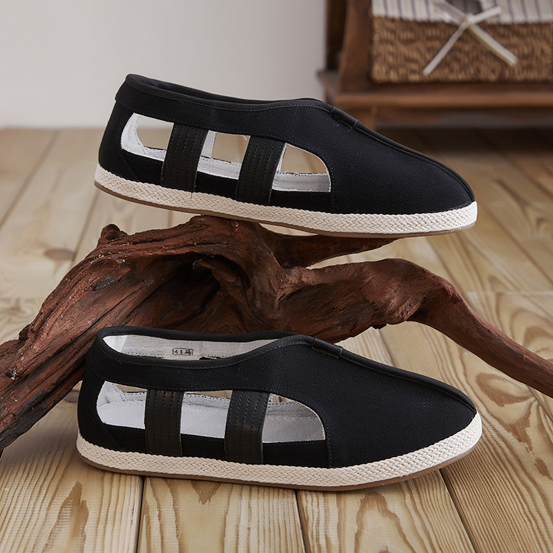 布语堂非遗本草布鞋夏季男女透气老北京手工缝制僧鞋防滑罗汉凉鞋,淘宝优惠券,粉丝福利购,淘宝优惠卷