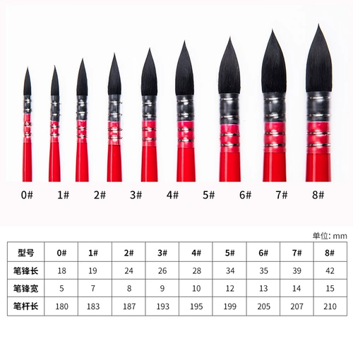 Акварель, профессиональный художественный комплект, кисть для письма, нейлоновый лайнер, пигментированный лебедь, подходит для начинающих, полный комплект