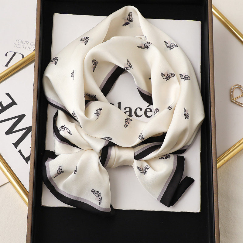 黑白小长条丝巾女春秋夏季搭配衬衫西装领巾飘带护颈围脖子薄围巾,淘宝优惠券,粉丝福利购,淘宝优惠卷