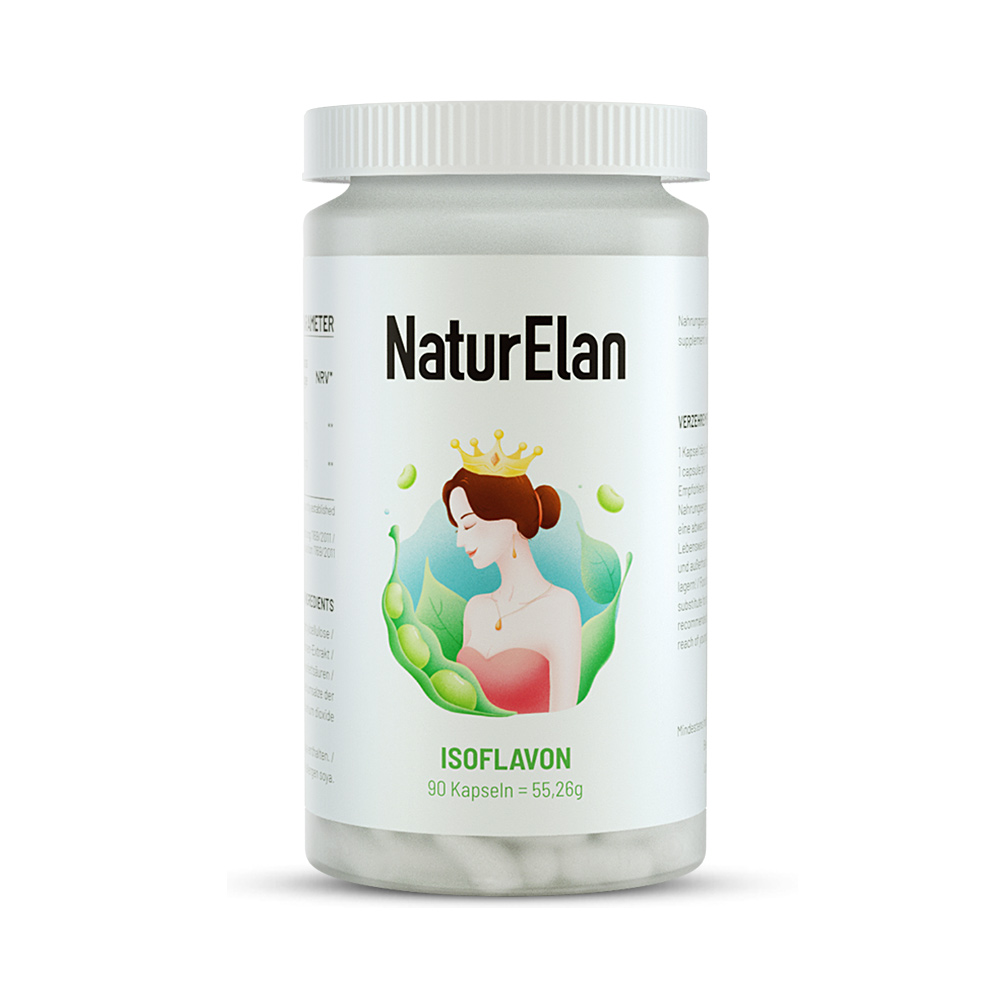 天猫国际进口超市德国NaturElan 呐护理大豆异黄酮胶囊 90粒盒呵护卵巢正品软胶囊0