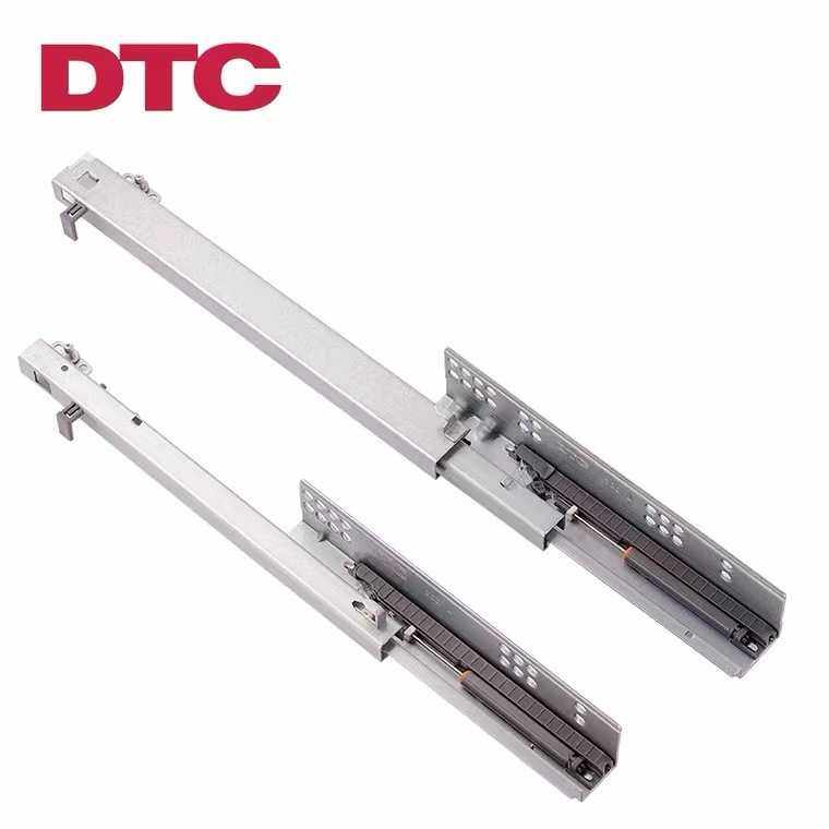 新款直销DTC东泰隐藏轨 托底滑轨 底装抽屉滑轨阻尼导轨缓冲【插,淘宝优惠券,粉丝福利购,淘宝优惠卷
