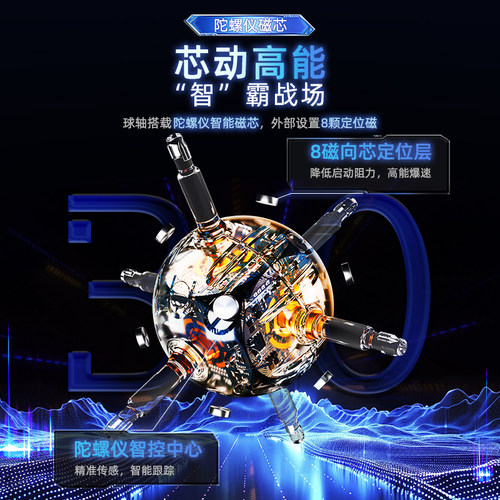 魔域文化超级威龙V2智能磁力三阶魔方磁悬浮竞速比赛专用益智玩具 - 图0
