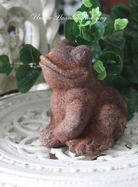 外贸出口手工制作铸铁青蛙摆件花园庭院装饰造景