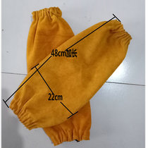 Full cow leather abrasion resistant and heat insulation spark splash anti-scalding electric welding protective sleeve welders special cover sleeves arm protective sleeve