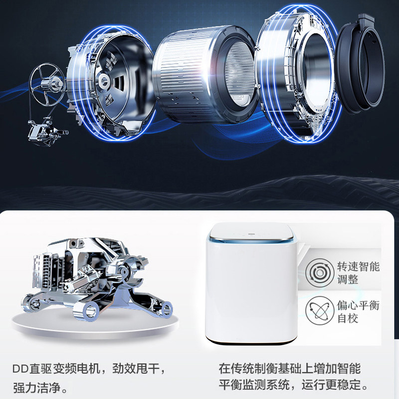 新飞高温煮洗内衣裤洗衣机变频烘干 新飞商祺洗衣机