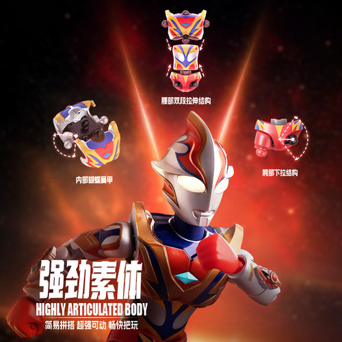 【新品】布鲁可奥特曼群星S版第3弹炽热勇气赛罗拼装手办收藏玩具 - 图1
