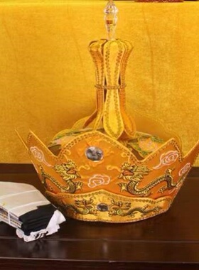 特价寺院用品道具唐僧帽五佛帽和尚僧法帽毗卢帽五佛冠法师帽包邮
