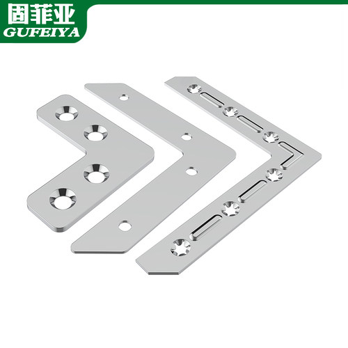 不锈钢L型折弯角码直角固定器家具固定角铁连接片直条t型支架支撑 - 图2