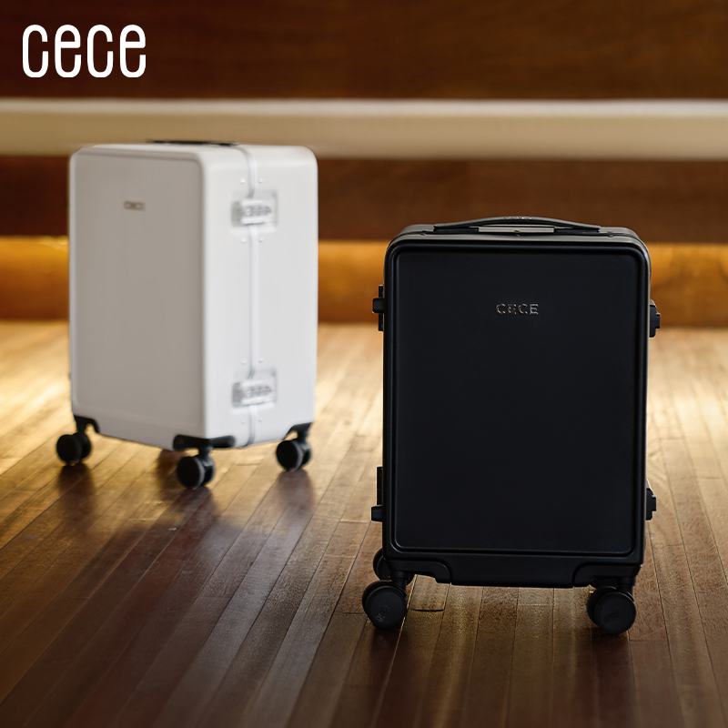 cece2025新款行李箱女便携20寸登机箱轻便旅行密码拉杆皮箱子加厚