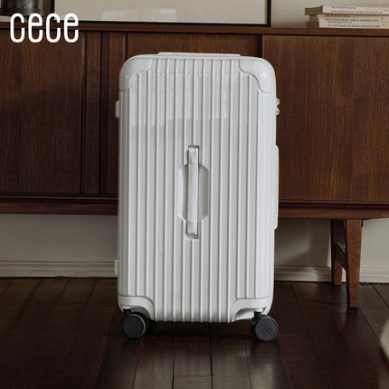 【新品】CECE大容量深仓拉链行李箱轻便结实耐用旅行箱拉杆皮箱子
