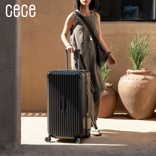 cece2026新款大容量深仓拉链行李箱轻便加厚结实耐用旅行箱拉杆箱 - 图0