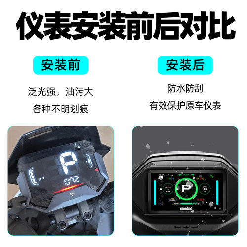 适用九号M5 N3 70C/80C/85C仪表罩电动车Mz MAX/M395C/F2Zmax保护壳Q5防水罩E80/E95C/E125/E150 MK2仪表套 - 图1