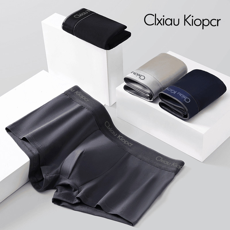 ClxiauKiopcr男士内裤纯棉透气抗菌CK平角四角裤送男友礼物礼盒装