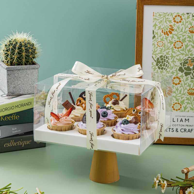 新款直销纸杯蛋糕包装盒杯子马芬杯儿童节加高甜品盒子6/9/12粒透,淘宝优惠券,粉丝福利购,淘宝优惠卷