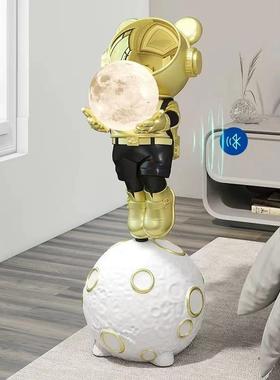 新款直销轻奢创意宇航员电视柜床头柜茶几夜灯落地摆件家居装饰品