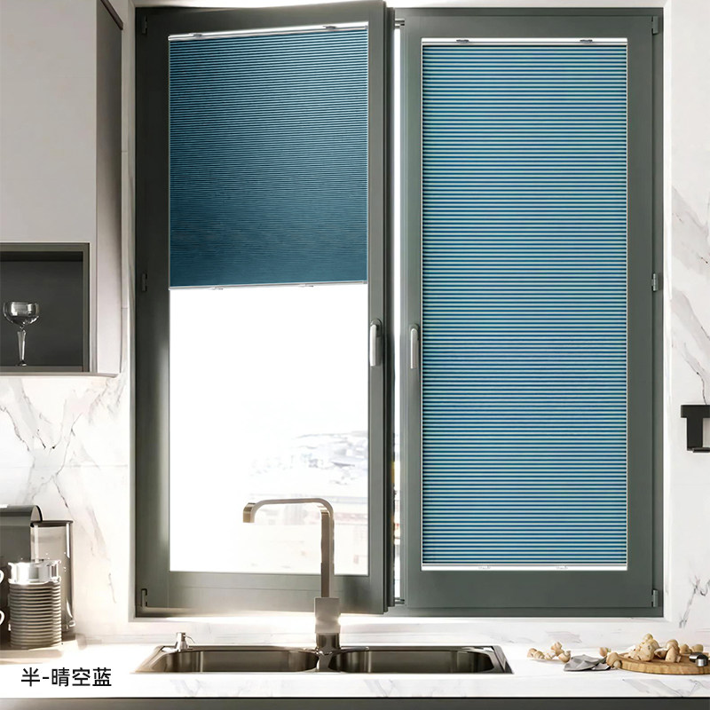 免打孔吸盘式蜂巢帘内开内倒窗专用卫生间浴室防水遮光蜂窝风琴帘,淘宝优惠券,粉丝福利购,淘宝优惠卷