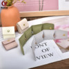 Microfiber 4-compartment foldable jewelry bag storage bag