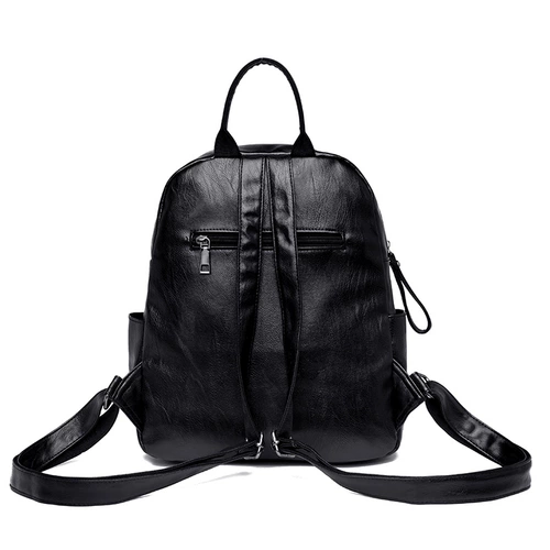 Рюкзак, летняя универсальная сумка через плечо, модный вместительный и большой ранец, 2024 года, из натуральной кожи, в корейском стиле, популярно в интернете