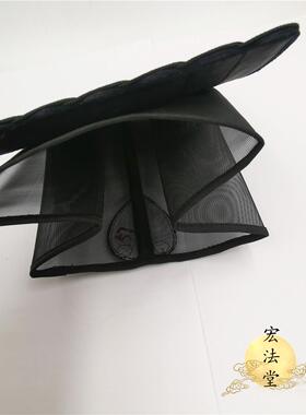 特卖道士帽子 道黑色九梁巾 黑色道帽 正一派道家帽子 纯阳巾逍遥