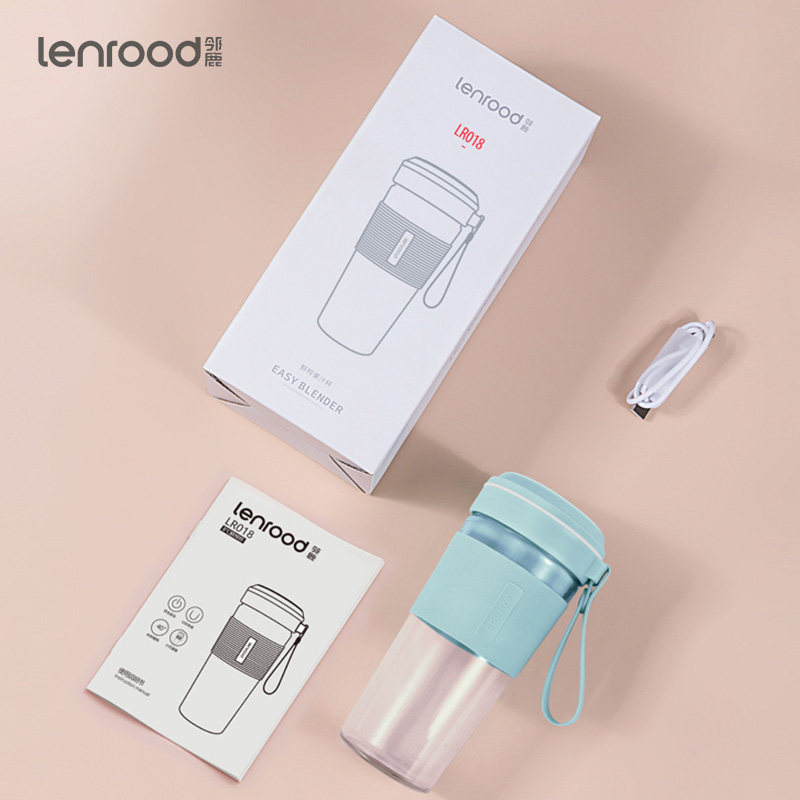 邻鹿便携式家用水果小型充电果汁机 lenrood榨汁机