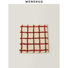 WENSHUO plaid tufted anti-slip chair cushion to prevent cold