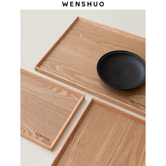 WENSHUO Simple Wooden Pallet Eat Afternoon Tea for One Person