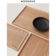 WENSHUO Simple Wooden Pallet Eat Afternoon Tea for One Person