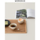 WENSHUO Simple Wooden Pallet Eat Afternoon Tea for One Person