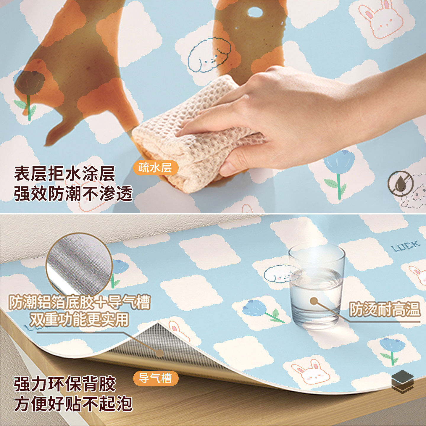 卡通墙壁贴纸墙纸自粘防水防潮儿童房卧室床边墙围背景墙翻新壁纸,淘宝优惠券,粉丝福利购,淘宝优惠卷