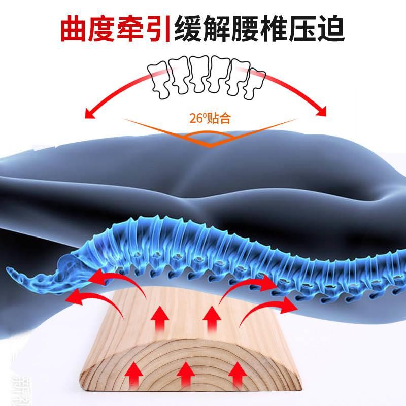 腰枕床上腰椎间盘突出睡觉实木垫牵引腰间盘缓解器护腰带纠正器hq