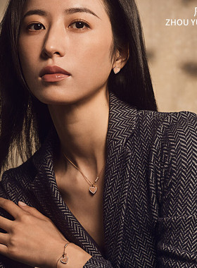 【自营】Armani阿玛尼LOVE爱心女士项链925银锁骨链送女友礼物