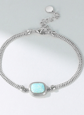 VITARING复古欧泊石手链小众原创