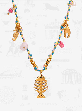 【自营】VITARING项链女海洋动物吊坠锁骨链欧美小众设计首饰配饰